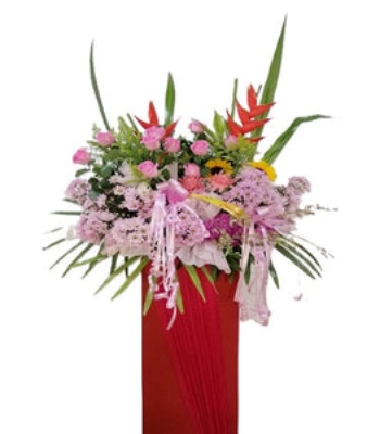 Celebration Flowers with Box Stand