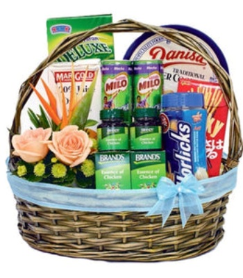 Flower and Snacks Hamper