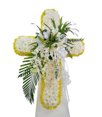 Funeral Cross Wreath