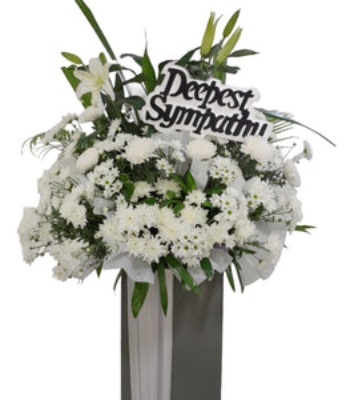 Funeral Flowers Wreath - Deepest Sympathy