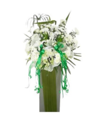 Funeral Wreath - White Flowers