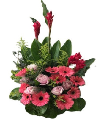 Roses and Gerberas Flower Arrangement