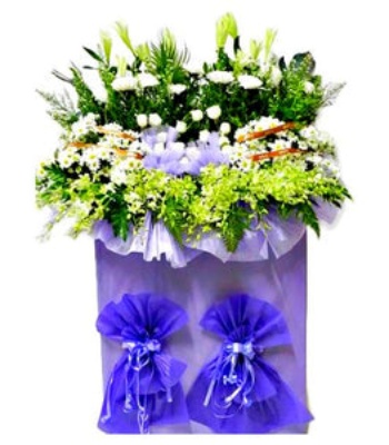 Sympathy Wreath with Box Stand