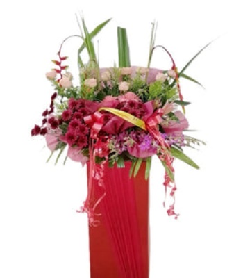 Wedding Flower Arrangement - with Standing Box Stand