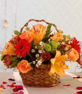 Assorted Flower Basket