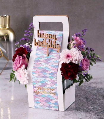 Birthday Floral Arrangement - Mermaid Theme