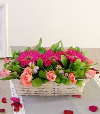 Blushing Bloom Basket