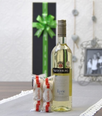 Ferrero Rafaellos With Nederburg Lyric Bottle