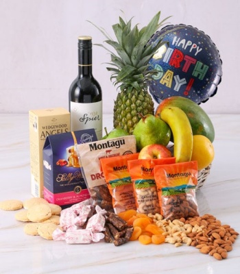 Fruit and Wine Basket