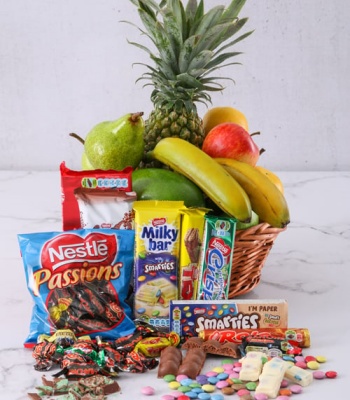 Fruits and Sweets Snack Basket