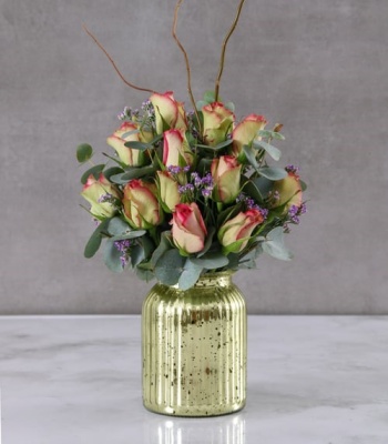 Golden Rose Arrangement