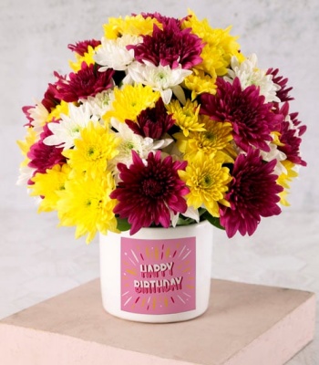 Happy Birthday Floral Arrangement