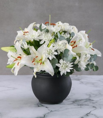 Lilies and Mix Flowers in Pot