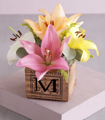 Mix Lilies In Box