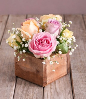 Pastel Rose Arrangement