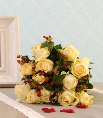 Peach Or Cream Roses