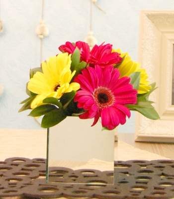 Pink And Yellow Gerberas