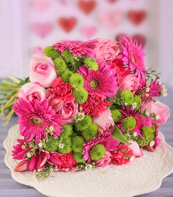 Pink Flowers Bouquet