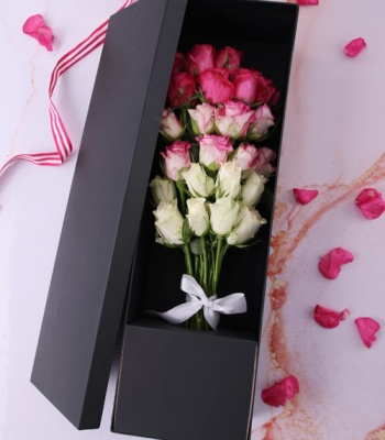 Pink Roses in Letter Box