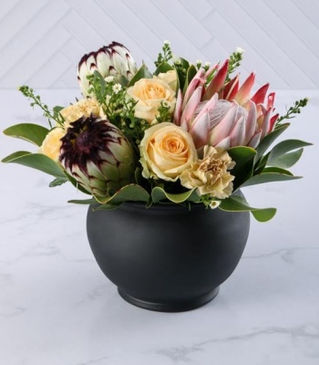 Rose And Protea Arrangement