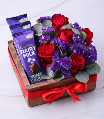 Royal Purple and Red Hamper