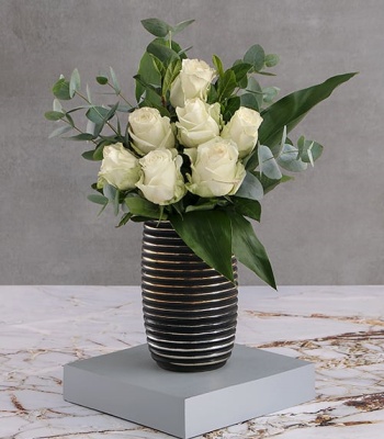 White Rose Flower Bouquet