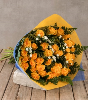 Yellow Rose Flower Bouquet