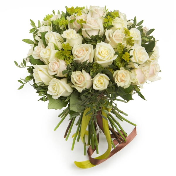 Bouquet of 50 white roses