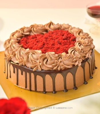 Chocolate Heart Cake 1kg (2.2lbs)