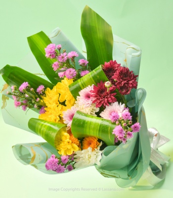 Chrysanthemums And Daisy Flowers Bouquet