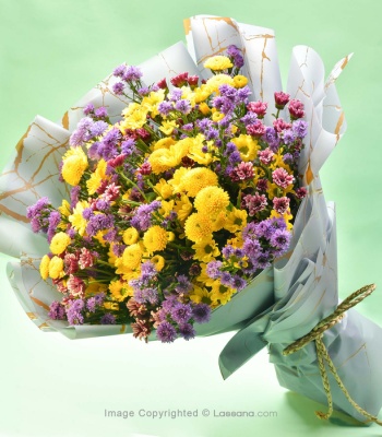 Chrysanthemums And Daisy Flower Bouquet