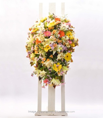 Funeral Wreath - Gerberas and Lilies