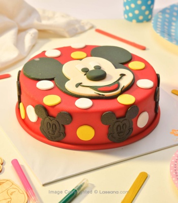 Mickey Mouse Face Cake - 1.1kg (2.4lbs)