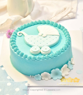 New Born Baby Boy Cake - 500G (1.1LBS)