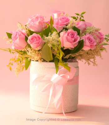 Pink Roses Arrangement