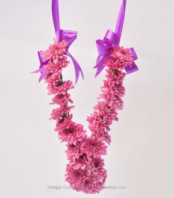 Purple Chrysanthemums Garland (1 Layer)