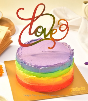 Rainbow-Color Cake 750G (1.6LBS)