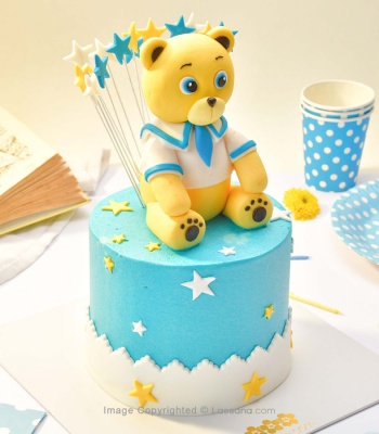 Teddy Ribbon Cake - 1.7 KG (3.7 LBS)