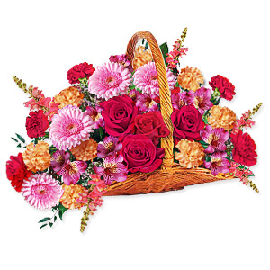 Sympathy Flower Basket