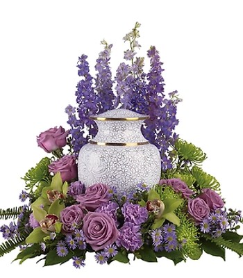 Purple Sympathy Flowers