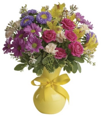 Spring Flowers Bouquet - Free Vase