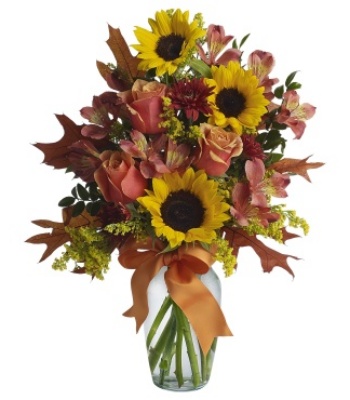 Sunflower and Rose Bouquet