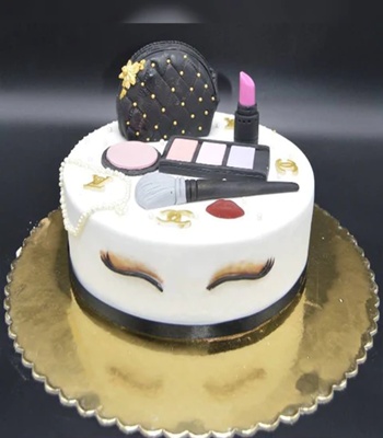 Chocolate Nutrela Cake Makeup Cake