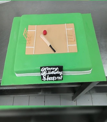 Cricket Pitch Cake