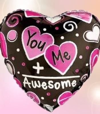 You and Me Heart Shape Balloon