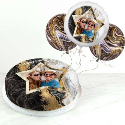 Black Marble Photo Gift Set