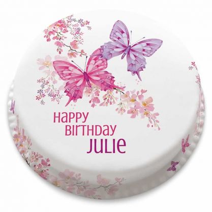 Blossom Butterflies Cake