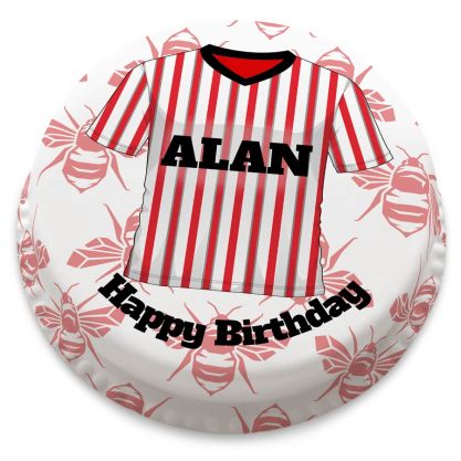 Brentford F.C. Themed Shirt Cake