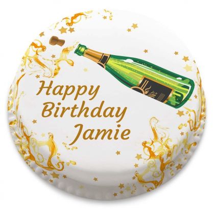 Champagne Birthday Cake