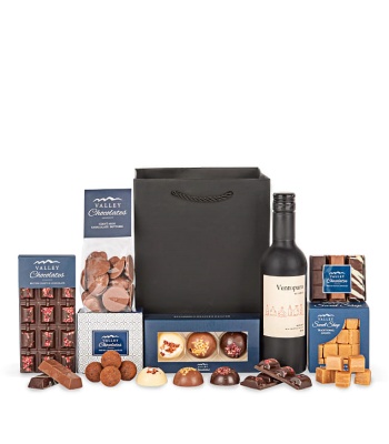 Chocolate And Wine Gift Combo